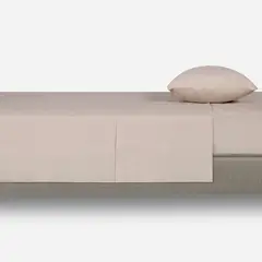 ROSEN - Sábana 180 Hilos Lisa Arena 1,5 Plazas