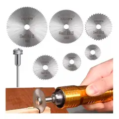 GENERICO - Kit Discos Corte Sierra Hss Para Dremel Taladro 6