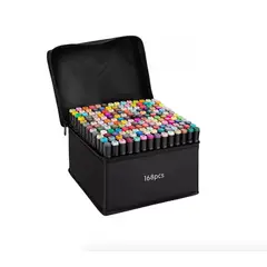 GENERICO - Set De Plumones 168 Marcadores Touch Plumones Doble Punta