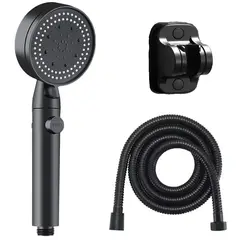 GENERICO - Cabezal Ducha Telefono Kit Con Manguera y Soporte Telefono 3 Modos