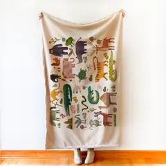TUYO PRINT - Manta - Piecera Polar - Wild Life -