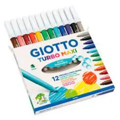 GIOTTO - Marcadores Turbo Maxi 12 colores