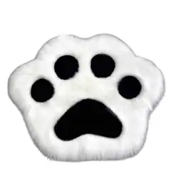 GENERICO - Alfombra Decorativa Peluda Diseño Huella De Pata De Perro