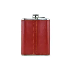 SOLEIO - Licorera Petaca Acero Inoxidable 235 Ml Escudo De Chile