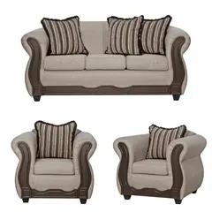 BLACK FACTORY - Juego de Living 3 1 1 Sofia Beige