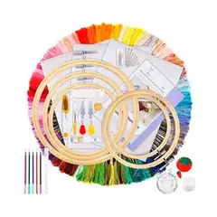 GENERICO - Set De Agujas Mágica Bordado Kit De Hilos De Bordar