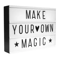 HB IMPORTACIONES - CAJA DE LUZ CON LETRAS EMOJI LIGHTBOX MODELO A4