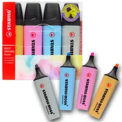 STABILO - Set 4 Destacadores Boss Pastel