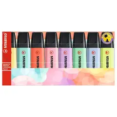 STABILO - Set 8 destacador pastel boss