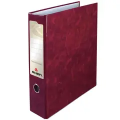 RHEIN - Pack Archivadores Tamaño Oficio Burdeo 20 Unidades