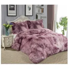 COMPRAPO - Cobertor Plumón Peludo Chiporro Invierno 2 Plazas Palo Rosa Jaspeado