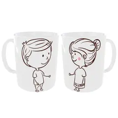 GENERICO - SET 2 TAZAS ERES MI PAREJA DE AVENTURA FAVORITA