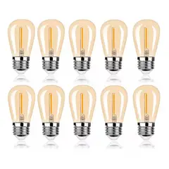 OFERTABKN - Pack 10 Ampolleta Led Vintage E27 / 1w 220v Luz Cálida
