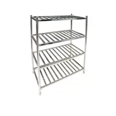 IMAS - ESTANTERIA ACERO INOX TIPO REJILLA DE 120x60x155 cm IMAHE