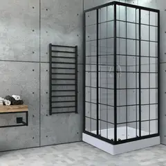 JOYTEK - Shower Door 80x80cm 5mm Cuadrado Mampara INCLUYE RECEPTÁCULO