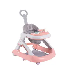 LUBABYCAS - Andador Caminador 5 En 1 Con Apoya Pies Rosado
