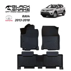 BLACK SNAKE OFF ROAD EQUIPMENT - Set Cubre Piso Calce Perfecto Toyota RAV4 2013-2018