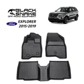 BLACK SNAKE OFF ROAD EQUIPMENT - Set Cubre Piso Calce Perfecto Ford Explorer 2015-2019