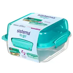 SISTEMA - Contenedor hermético apilable LunchStack™ 1.24 L Sistema® To Go.