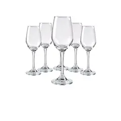 CRISTAR - Set 6 Copas Brunello Flute 237cc Tragos Celebracion