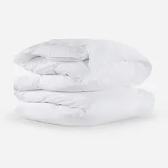 ROSEN - Funda Plumón Algodón Festón Blanco 2 Plazas