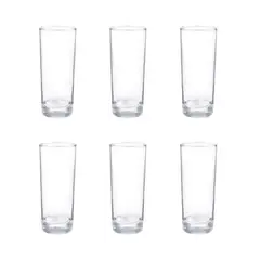 CRISTAR - Set 6 Vasos Altos Modelo Lexington 334mL Whisky Pisco