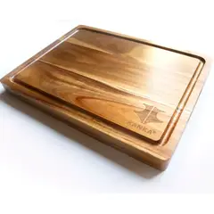 KANKA - - Tabla Para Cortar Reversible Color Marrón Liso
