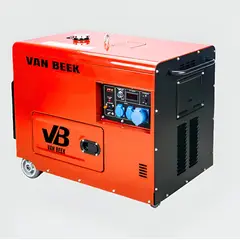 VAN BEEK - Generador Eléctrico a Diesel 9000W con ATS