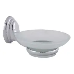 GENERICO - Jabonera Colomba Cromada Vidrio Empavonado Color Plateado