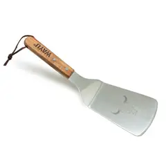 WAYU - Espatula Cocina Acero Inoxidable Mango Madera 31cm Asado
