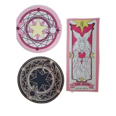 GENERICO - Bajadas De Cama 3 Alfombras Antideslizantes Sakura Card Captor