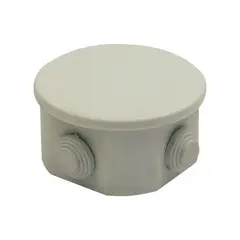 GENERICO - CAJA ESTANCA IP44 LIBRE DE HALÓGENOS 4 SALIDAS CIRCULAR BEMIS