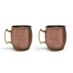 WAYU - Set 2 Mugs 600mL Cobre Tragos Moscow Mule Mojito Bar