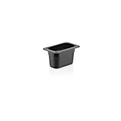 GASTROPLAST - CONTENEDOR POLICARBONATO NEGRO 19x10 CM