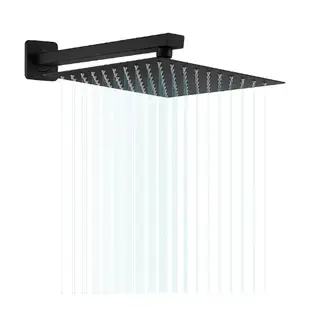 TAUMM - Brazo De Ducha 40cm Negro Notte