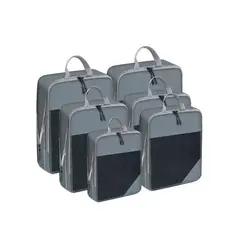 GENERICO - Set 8 Bolsas Organizadoras De Compresión Para Maleta