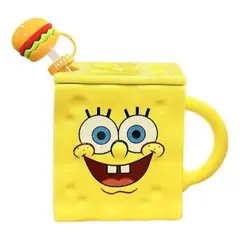 GENERICO - Tazón 3D cerámica Bob Esponja Pantalones Cuadrados.