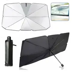 GENERICO - Quitasol Parasol Parabrisas Auto Tipo Sombrilla Cubre Sol