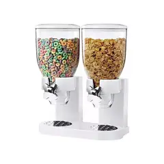 GENERICO - Dispensador De Cereales Doble Cereal Jayma Color Blanco