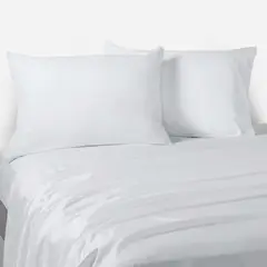 ROSEN - Sábana Microfibra Blanca 2 Plazas