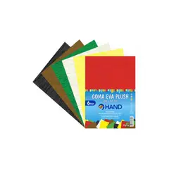 HAND - Pack 60 Hojas Goma Eva Plush 20x30cms Colores - SC