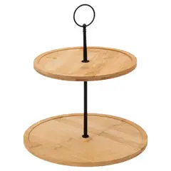 5FIVE - SOPORTE PARA POSTRES 2 NIVELES BAMBÚ