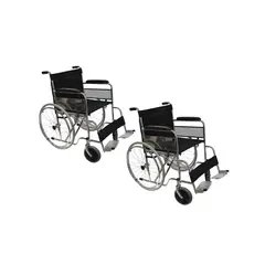 GLOMED - Pack 2 Silla de Rueda Sobrepeso Bariátrica Strong 51 cm