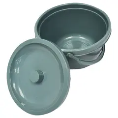 GLOMED - Balde de repuesto con tapa para baño portátil WC