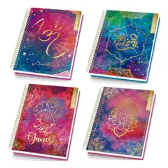 RHEIN - Pack 5 Cuadernos India Carta 120 Hojas Tapa Dura