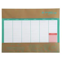 RHEIN - Planner Planificador Semanal De Escritorio 24 hjs Grande