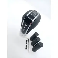 GENERICO - Pomo perilla palanca cambios eco cuero Negro sparco