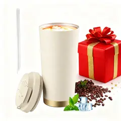 YAYKO - Taza térmica de acero inoxidable taza de agua taza de café