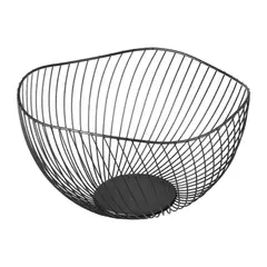BAZUCA - Frutero De Mesa Nordico Metálico Diseño Olas Chic Haus