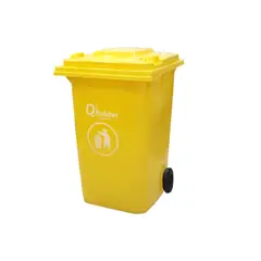 QRUBBER - Basurero Contenedor Basura amarillo 360lts